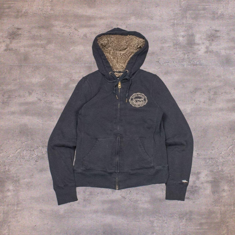 Vintage VTG Y2K 2000's 00's Root's Sasquatch Black Zip Hoodie Sweater